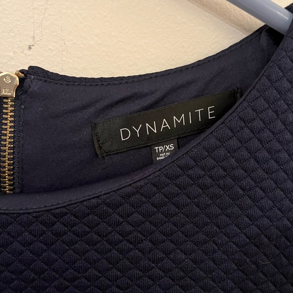 Dynamite Navy Blue Bodycon Mini Dress - Picture 2 of 7